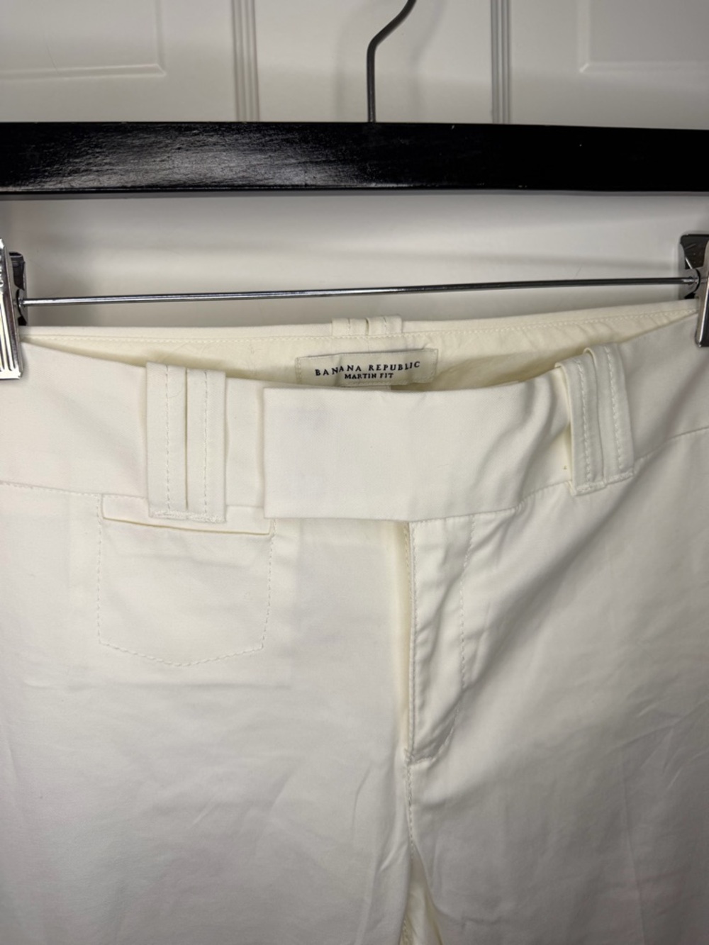 Banana Republic Martin Fit White Stretch Pants – Size 6 - Picture 3 of 6